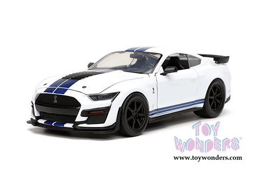 Jada Toys Bigtime Muscle - Ford Mustang Shelby&reg; GT500&reg; Hardtop (2020, 1/24 scale diecast model car, Glossy White) 32663/4