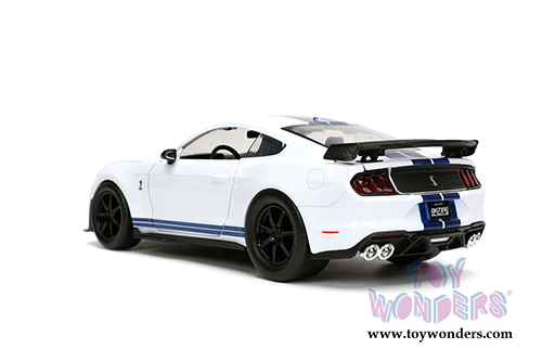 Jada Toys Bigtime Muscle - Ford Mustang Shelby&reg; GT500&reg; Hardtop (2020, 1/24 scale diecast model car, Glossy White) 32663/4