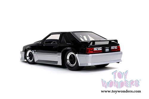Jada Toys Bigtime Muscle - Ford Mustang GT Hardtop (1989, 1/24 scale diecast model car, Glossy Black) 32667/4