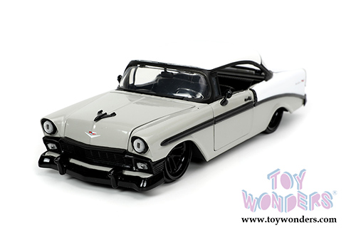 Jada Toys Bigtime Muscle - Chevrolet® Bel Air® Hardtop (1956, 1/24 scale diecast model car, Gray/White) 32696/4