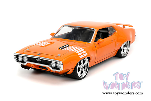 Jada Toys Bigtime Muscle - Plymouth GTX Hardtop (1972, 1/24 scale diecast model car, Orange) 32697/4