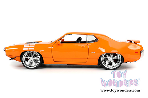 Jada Toys Bigtime Muscle - Plymouth GTX Hardtop (1972, 1/24 scale diecast model car, Orange) 32697/4