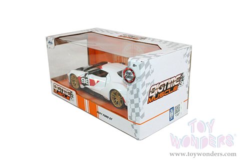 Jada Toys Bigtime Muscle - Ford Gt #98 Hardtop (2021, 1/24 scale diecast model car, White) 32700/4