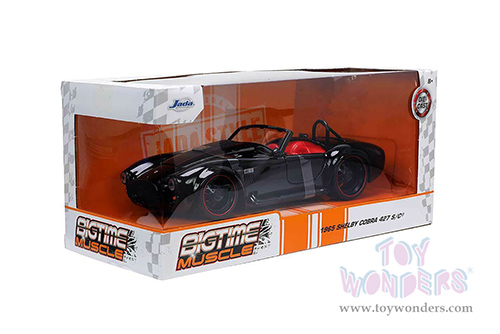 Jada Toys Bigtime Muscle - Shelby Cobra 427 S/C® (1965, 1/24 scale diecast model car, Black) 32704