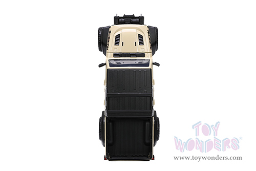 Jada Toys Just Trucks - Jeep® Gladiator Rubicon Pickup Truck with Roof Rack with Extra Wheels (2020, 1/24 scale diecast model car, Cream) 32711