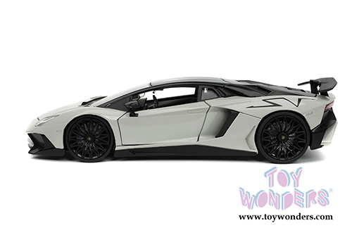 Jada Toys Hyper-Spec - Lamborghini Aventador SV Hardtop (1/24, diecast model car, Gray/Black) 32713/4