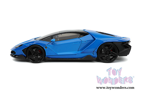 Jada Toys Hyper-Spec - Lamborghini Centenario Hardtop (1/24, diecast model car, Blue/Black) 32714/4