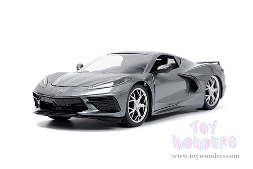 Jada Toys Hyper-Spec - Chevrolet&reg; Corvette&reg; Stingray C8 Hardtop (2020, 1/24, diecast model car, Dark Gray) 32716/4
