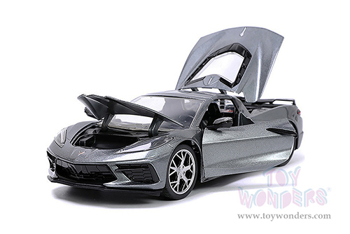 Jada Toys Hyper-Spec - Chevrolet&reg; Corvette&reg; Stingray C8 Hardtop (2020, 1/24, diecast model car, Dark Gray) 32716/4