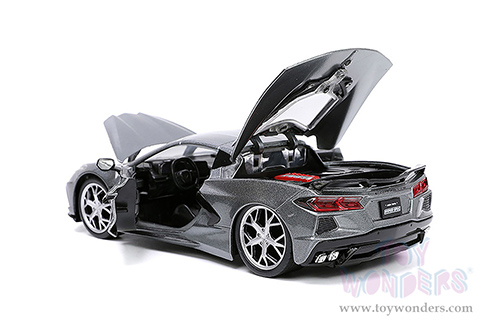 Jada Toys Hyper-Spec - Chevrolet&reg; Corvette&reg; Stingray C8 Hardtop (2020, 1/24, diecast model car, Dark Gray) 32716/4