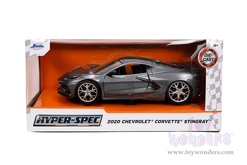 Jada Toys Hyper-Spec - Chevrolet&reg; Corvette&reg; Stingray C8 Hardtop (2020, 1/24, diecast model car, Dark Gray) 32716/4