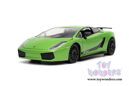 Jada Toys Hyper-Spec - Lamborghini Gallardo Superleggera Hardtop (1/24, diecast model car, Green/Black) 32717/4