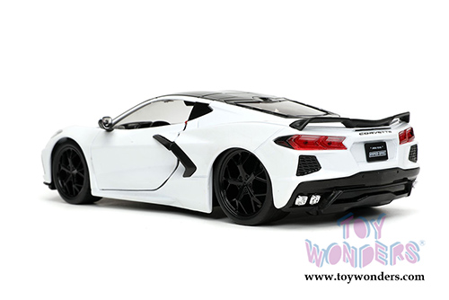 Jada Toys Hyper-Spec - Chevrolet&reg; Corvette&reg; Stingray C8 Hardtop (2020, 1/24, diecast model car, White/Black) 32718/4