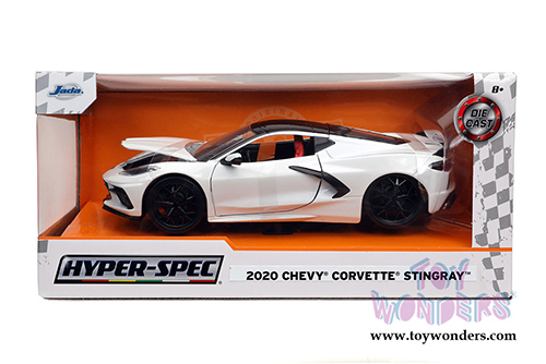 Jada Toys Hyper-Spec - Chevrolet&reg; Corvette&reg; Stingray C8 Hardtop (2020, 1/24, diecast model car, White/Black) 32718/4