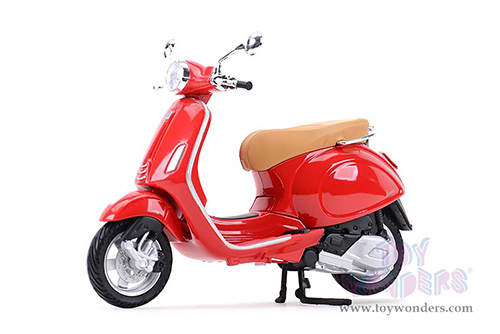 Maisto - Vespa Primavera 150 Scooter (2014, 1/12 scale diecast model bike, Red) 32721R