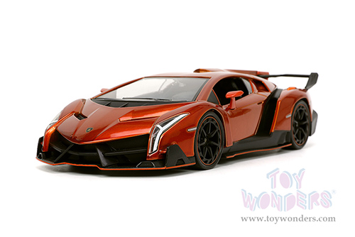 Jada Toys Hyper-Spec - Lamborghini Veneno Hardtop (1/24 scale diecast model car, Bronze) 32723/4