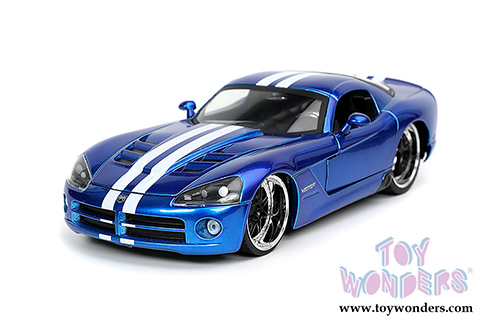 Jada Toys Bigtime Muscle | Dodge Viper SRT 10 Hardtop (2008, 1/24 scale diecast model car, Candy Blue) 32726/4