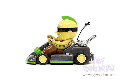 Jada Toys Fart Karts - Captain Corn with 5 Fart Sounds (3.5" diecast model car, Black) 32788