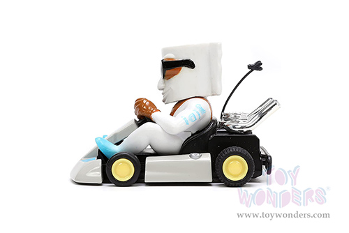 Jada Toys Fart Karts - Cool Wipes with 5 Fart Sounds (3.5" diecast model car, White) 32789