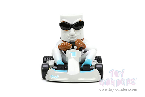 Jada Toys Fart Karts - Cool Wipes with 5 Fart Sounds (3.5" diecast model car, White) 32789