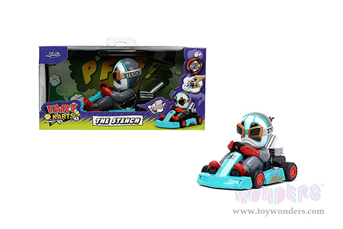 Jada Toys Fart Karts - The Stench with 5 Fart Sounds (3.5" diecast model car, Turquoise) 32790