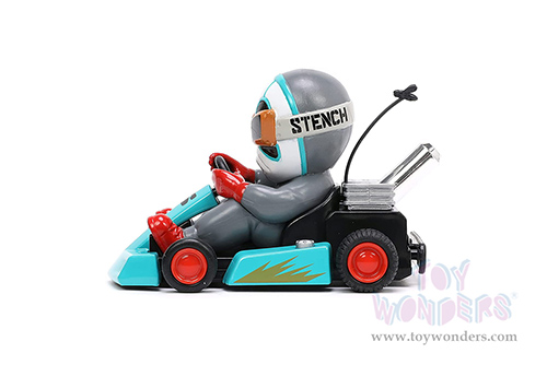 Jada Toys Fart Karts - The Stench with 5 Fart Sounds (3.5" diecast model car, Turquoise) 32790