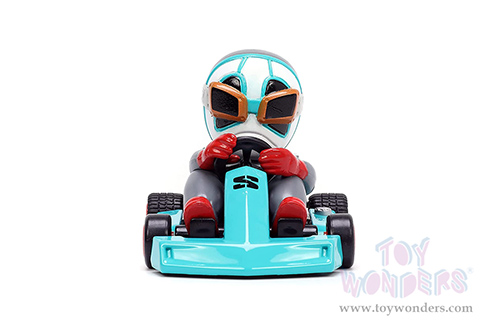 Jada Toys Fart Karts - The Stench with 5 Fart Sounds (3.5" diecast model car, Turquoise) 32790