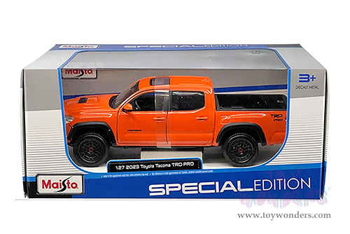 Maisto - Special Edition | Toyota Tacoma TRD PRO Pickup Truck (2023, 1/27 scale diecast model car, Orange) 32910OR