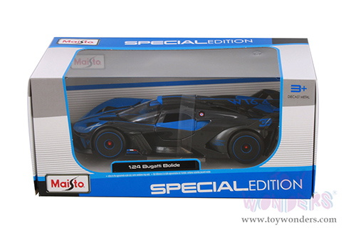  Maisto - Special Edition | Bugatti Bolide (1/24 scale diecast model car, Blue/Black) 32911BU