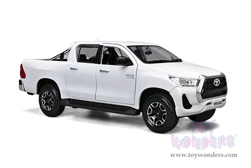 Maisto - Special Edition | Toyota Hilux Double Cab Pickup Truck (1/27 scale diecast model car, White) 32920WT