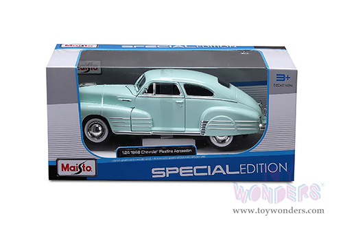 Maisto - Special Edition | Chevrolet® Fleetline Aerosedan (1948, 1/24 scale diecast model car, Light Green) 32921GN