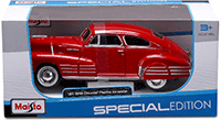 Maisto - Special Edition | Chevrolet® Fleetline Aerosedan (1948, 1/24 scale diecast model car, Red) 32921R
