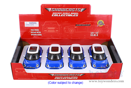 Showcasts® Collectibles - Mini Cooper SE (JO1)(2024, 1/24 scale diecast model car, Blue) 32926D MAP: $19.99