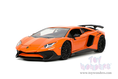 Jada Toys Hyper-Spec - Lamborghini Aventador SV Hardtop (1/24, diecast model car, Orange) 32950/4