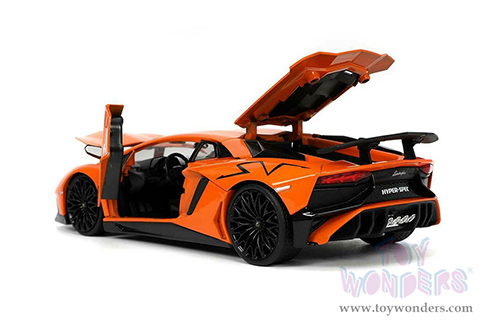 Jada Toys Hyper-Spec - Lamborghini Aventador SV Hardtop (1/24, diecast model car, Orange) 32950/4