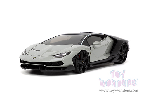 Jada Toys Hyper-Spec - Lamborghini Centenario Hardtop (1/24, diecast model car, Gray/Matte Black) 32951/4
