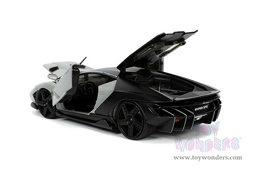 Jada Toys Hyper-Spec - Lamborghini Centenario Hardtop (1/24, diecast model car, Gray/Matte Black) 32951/4