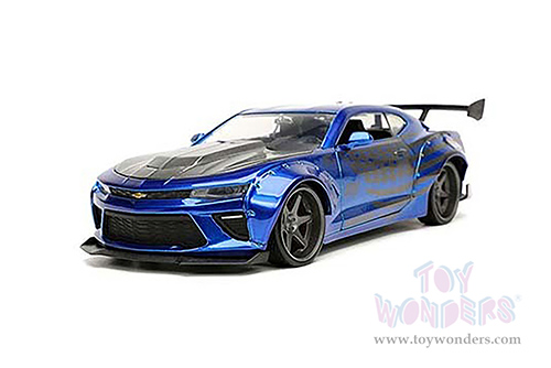 Jada Toys Bigtime Muscle - Chevrolet® Camaro® Hardtop (2016, 1/24 scale diecast model car, Candy Blue/Gray) 32993/4