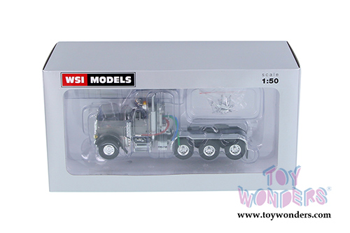 WSI Models - Peterbilt 379 8X4 4 Axle Truck (1/50 scale diecast model car, Silver) 33-2015