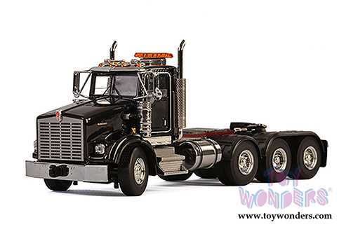 WSI Models - Kenworth T800 8X4 4 Axle Truck (1/50 scale diecast model car, Black) 33-2017