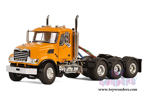 WSI Models - Mack Granite 8X4 4 Axle Truck (1/50 scale diecast model car, Yellow) 33-2019