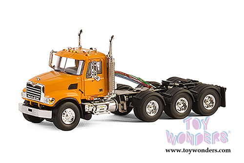 WSI Models - Mack Granite 8X4 4 Axle Truck (1/50 scale diecast model car, Yellow) 33-2019