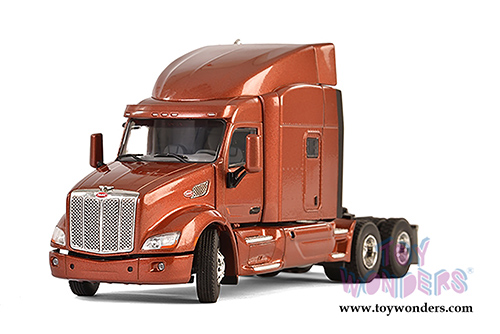 WSI Models - Peterbilt 579 6X4 3 Axle Truck (1/50 scale diecast model car, Brown) 33-2024