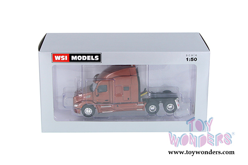 WSI Models - Peterbilt 579 6X4 3 Axle Truck (1/50 scale diecast model car, Brown) 33-2024