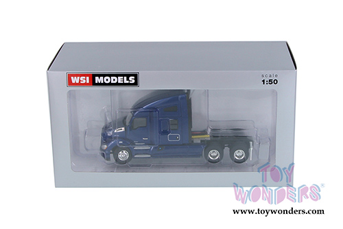 WSI Models - Kenworth T680 6X4 3 Axle Truck (1/50 scale diecast model car, Dark Blue) 33-2027