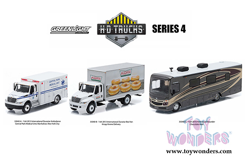 Greenlight - Heavy Duty Trucks Series 4 (1/64 scale diecast model car, Asstd.) 33040/48