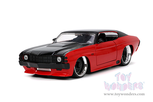 Jada Toys Bigtime Muscle - Chevrolet&reg; Chevelle&reg; SS Hardtop (1971, 1/24 scale diecast model car, Red/Black) 33041/4