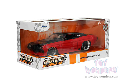 Jada Toys Bigtime Muscle - Chevrolet&reg; Chevelle&reg; SS Hardtop (1971, 1/24 scale diecast model car, Red/Black) 33041/4