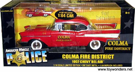 ERTL - Chevy Bel Air Colma Fire District (1957, 1:18, Red)