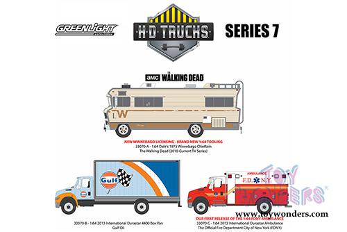 Greenlight - Heavy Duty Trucks Series 7 (1/64 scale diecast model car, Asstd.) 33070/48